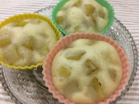 おやつに簡単！ごろっとさつまいも蒸しパン